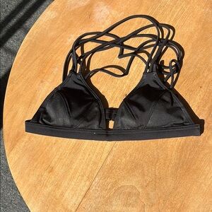 Victoria's Secret Black Strappy Swim Bra